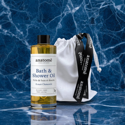 Calming Bath & Shower Oil with Roman Chamomile – Sleep & Stress Relief