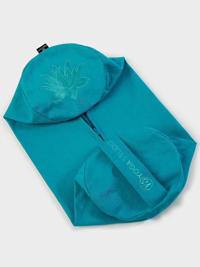 Yoga Studio Replacement Round Lotus Bolster Outer Cushion Cover