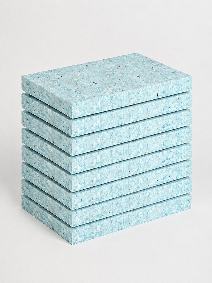 Yoga Studio 1'' Inch Chip Foam Half Yoga Block (8 Pack)