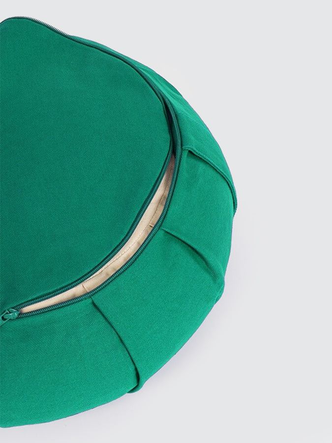 Yoga Studio GOTS Organic Cotton Crescent Lotus Zafu Buckwheat Cushion