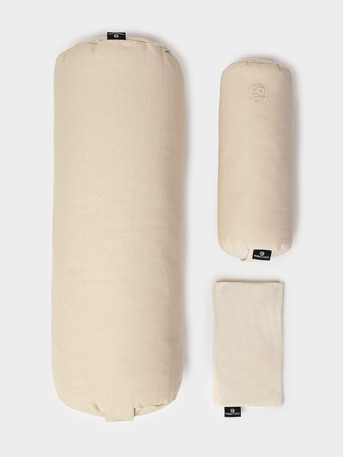 Yoga Studio Organic Meditation Bolster & Eye Pillow Set - Relax