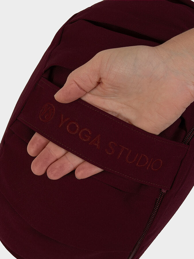 Yoga Studio GOTS Organic Cotton Crescent Lotus Zafu Buckwheat Cushion
