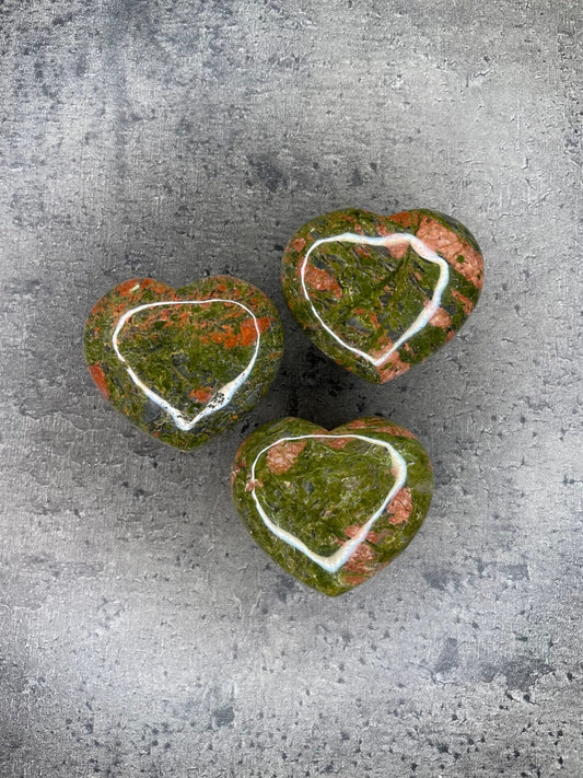 Unakite - Medium heart