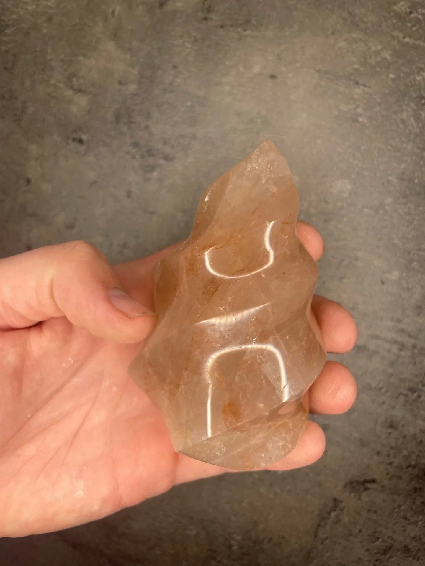 Red hematoid (Fire quartz) - Flame