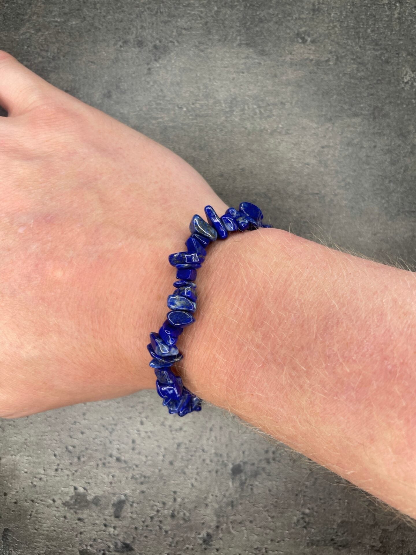 Lapis lazuli - Crystal chip bracelet