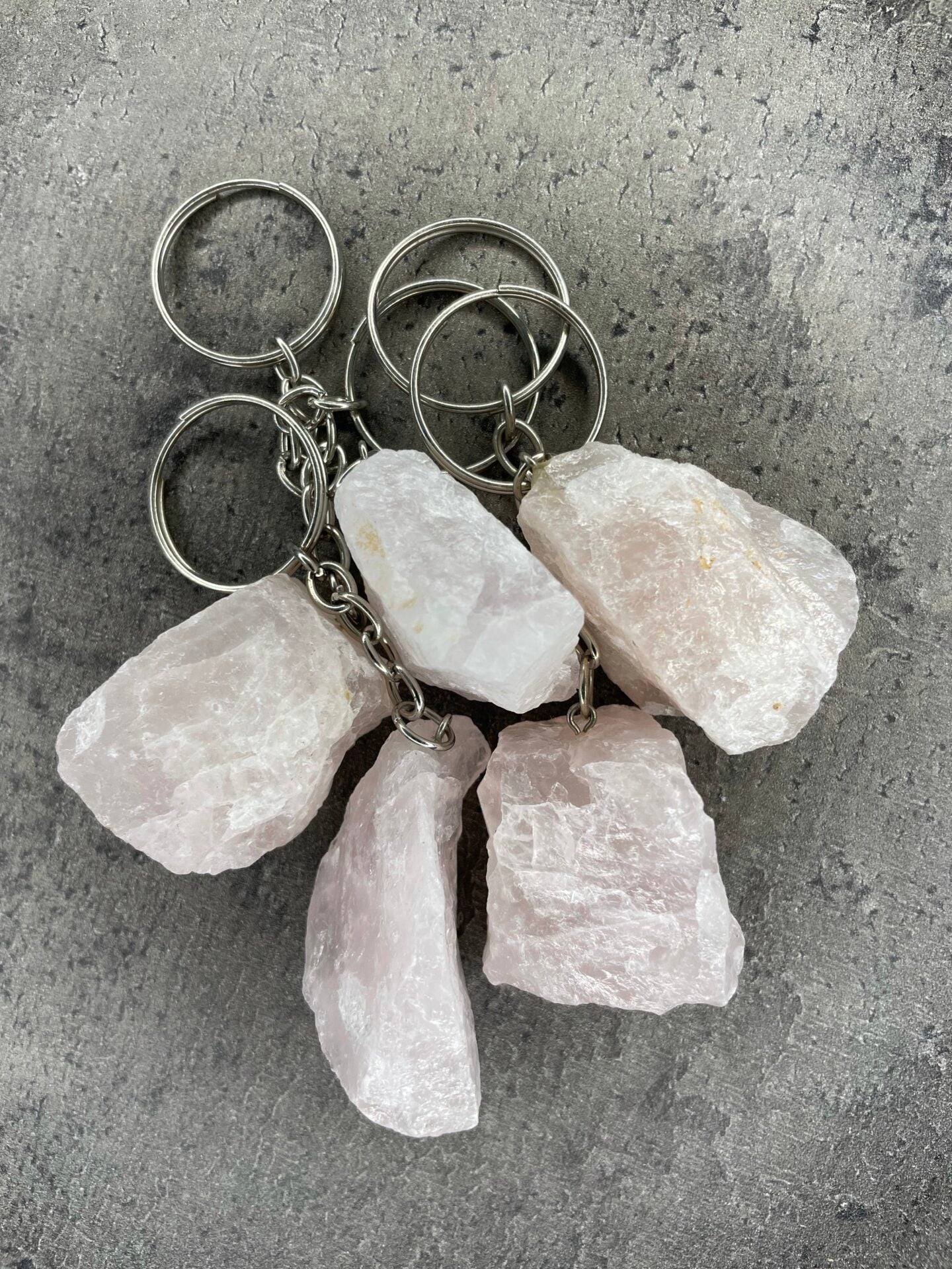 Rose quartz - Keyring - Rough