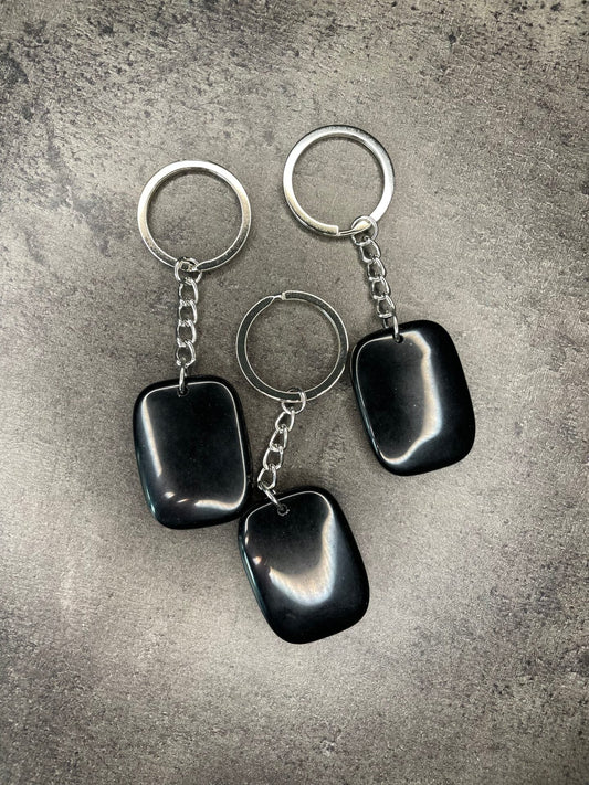 Black jasper - Keyring