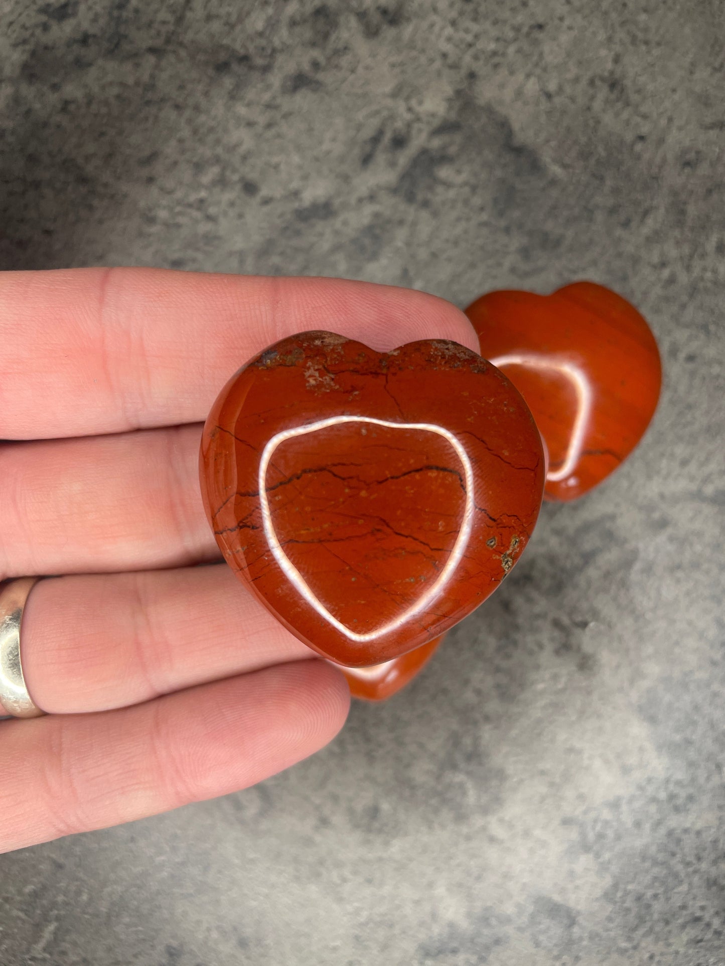 Red jasper - Medium heart
