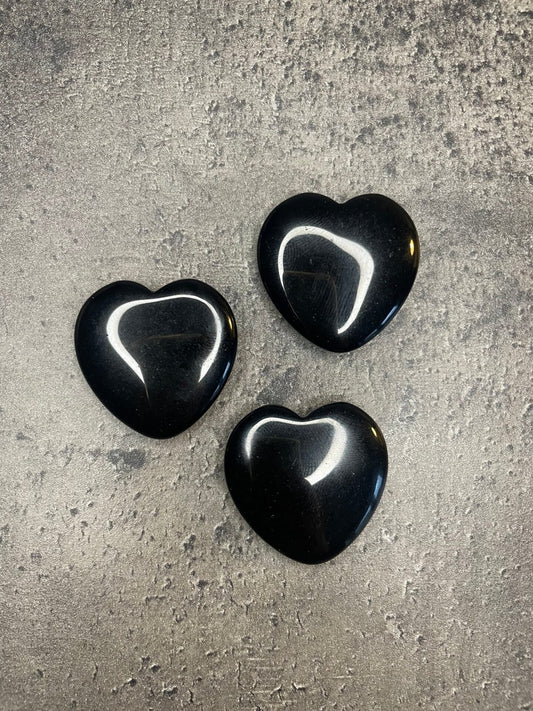 Black obsidian - Small heart