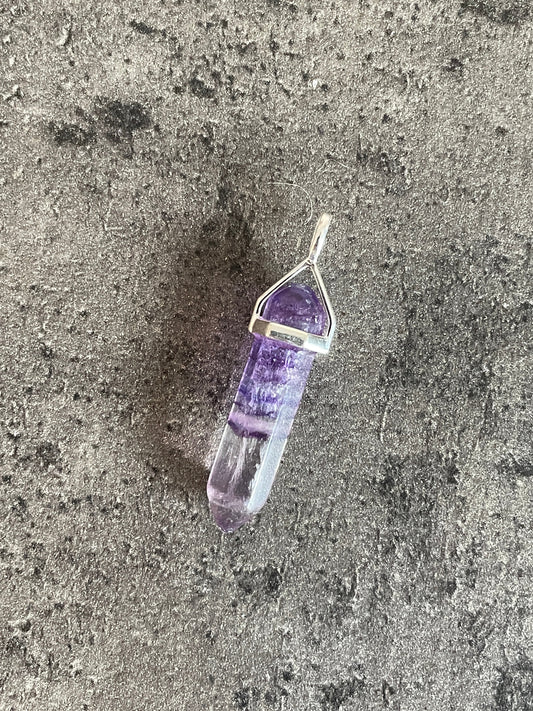 Creativity pendant - Fluorite (sterling silver)