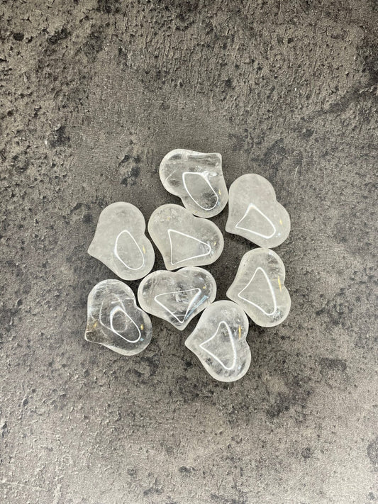 Clear quartz - Mini heart