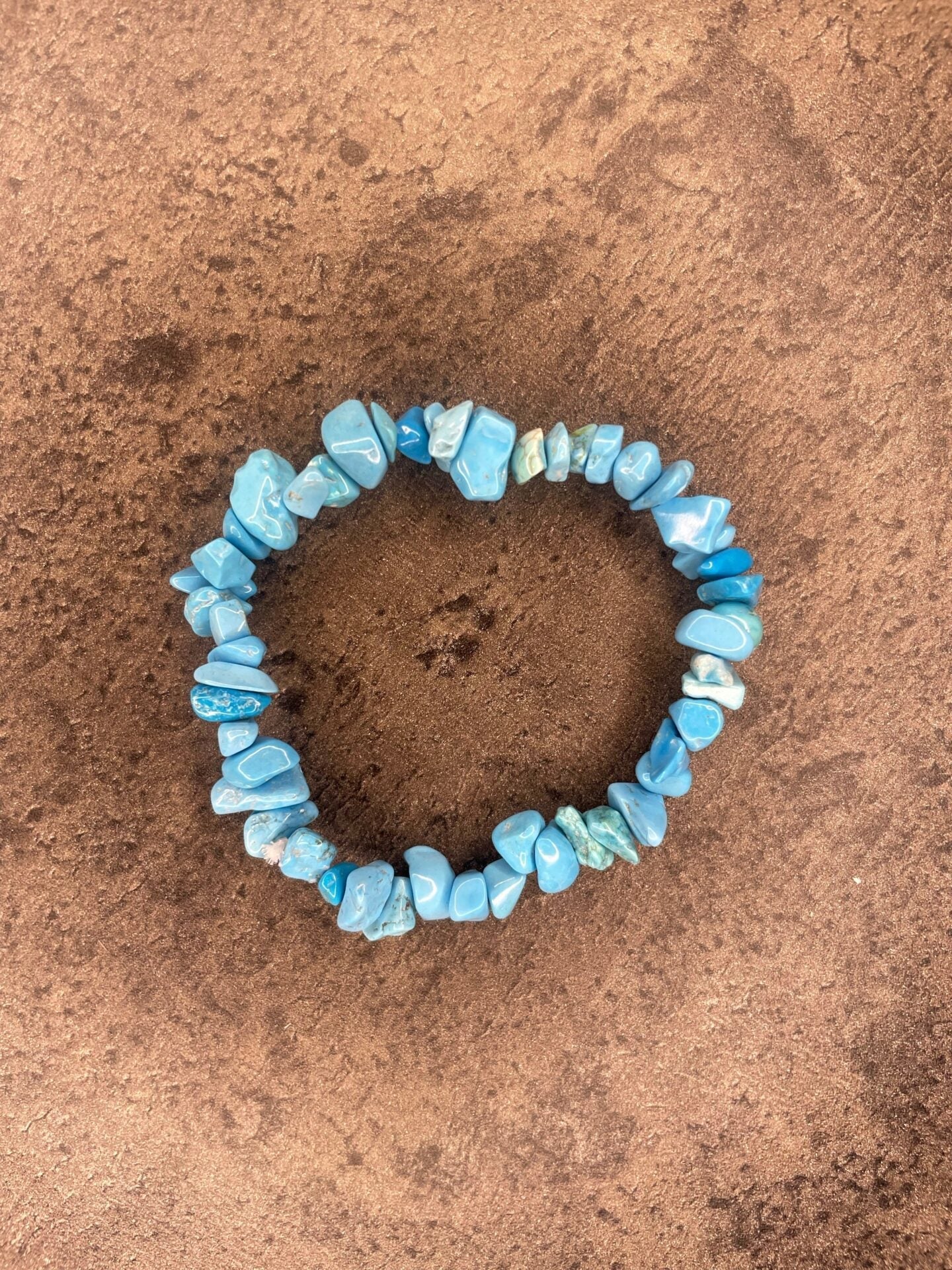 Chrysocolla howlite - Crystal chip bracelet