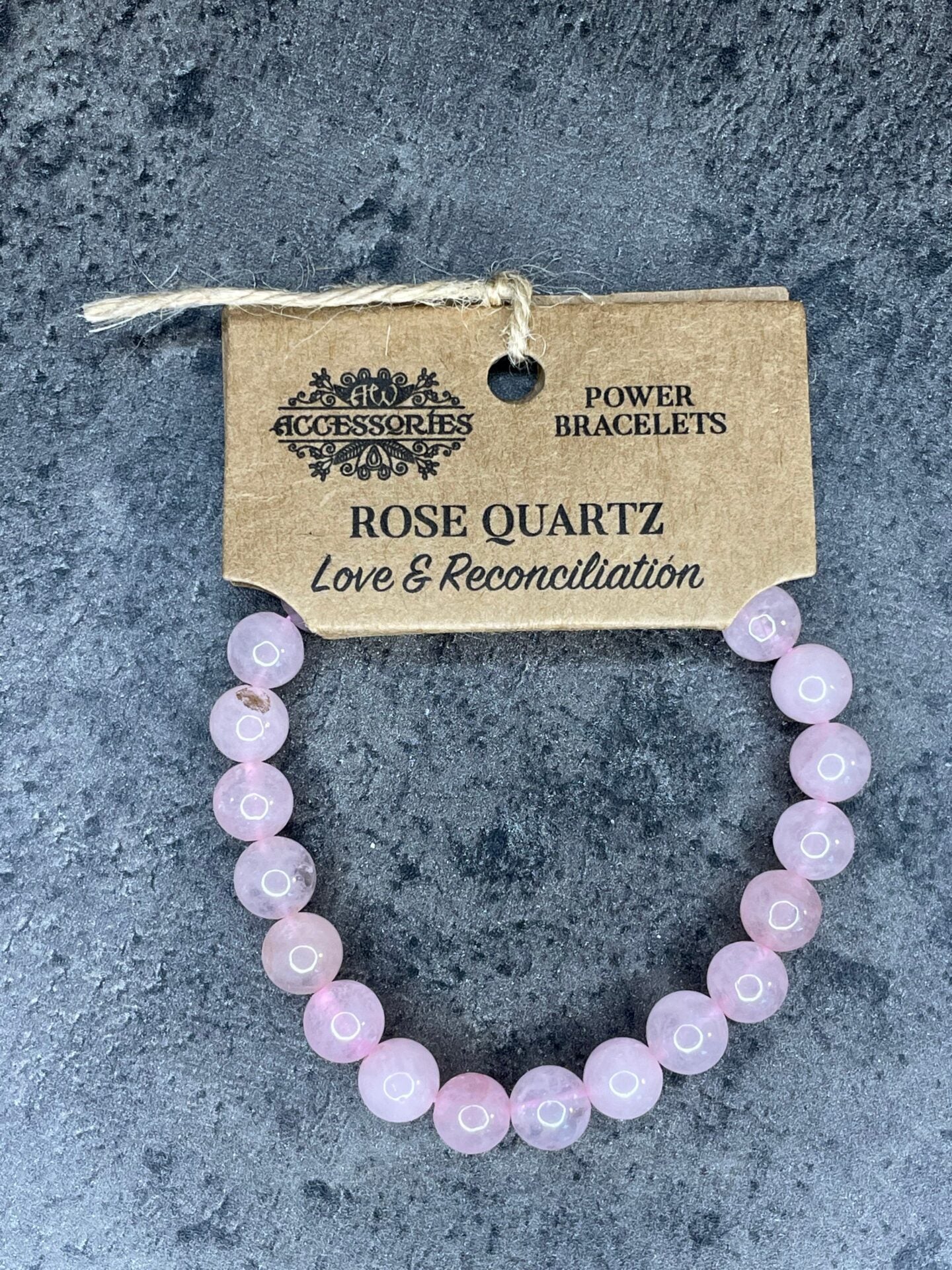 Rose Quartz - Love and reconciliation - Power bead bracelet