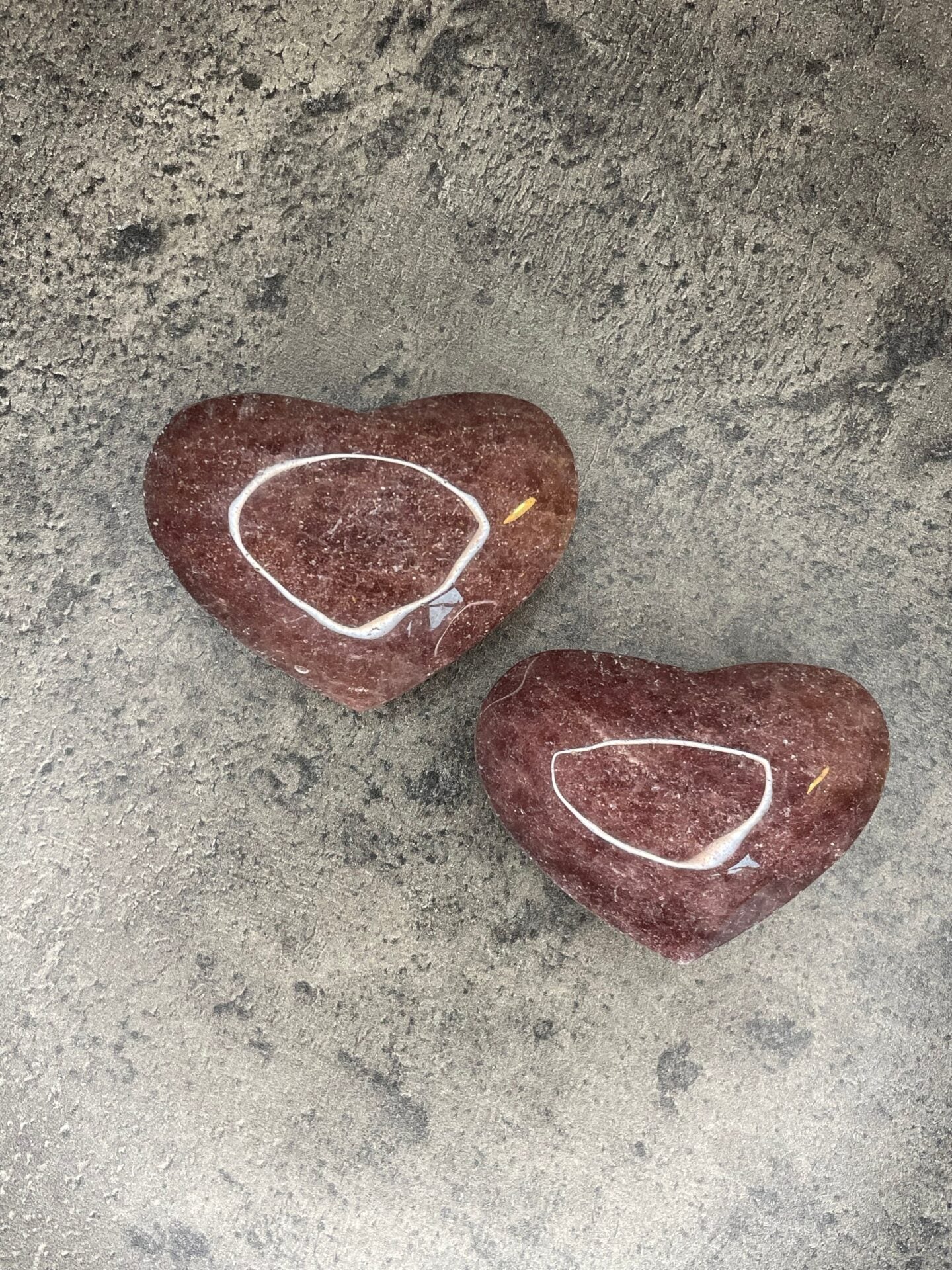 Strawberry Quartz - XL heart