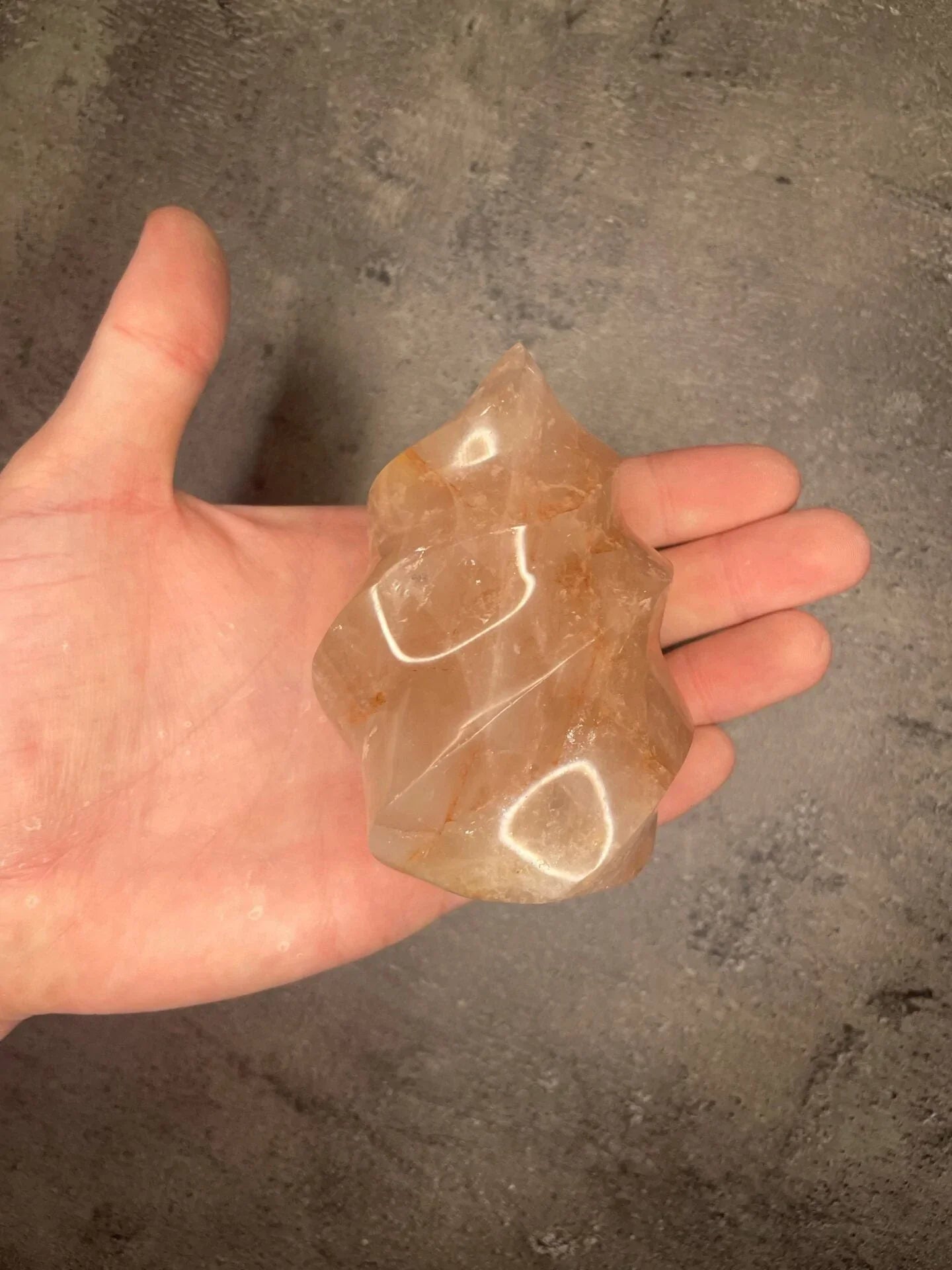 Red hematoid (Fire quartz) - Flame