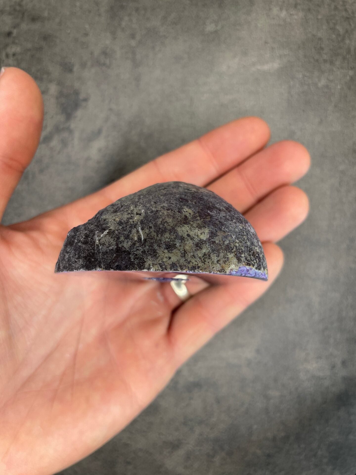 Purple Agate - Rough, polished slab