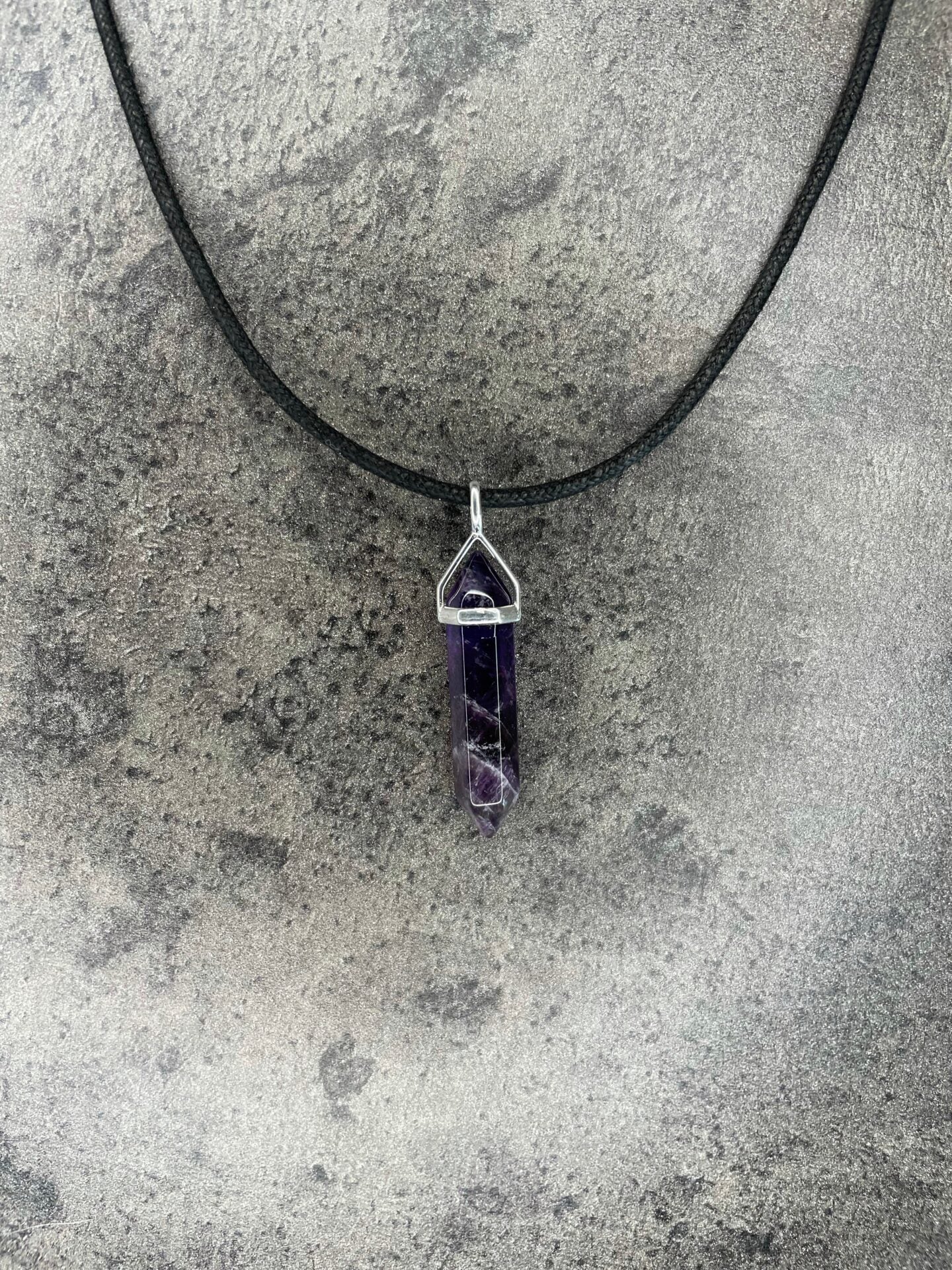 Peace pendant - Amethyst (sterling silver)