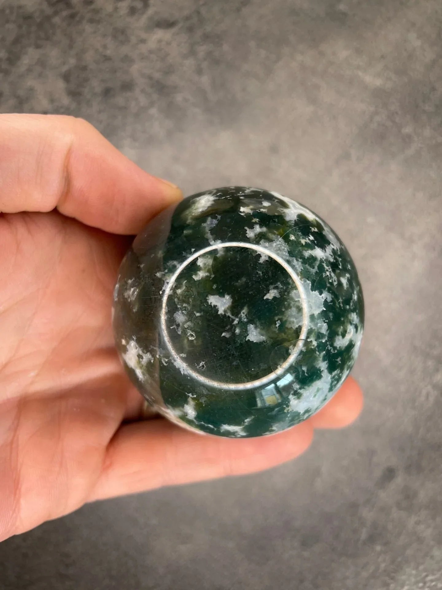 Moss agate - Large sphere