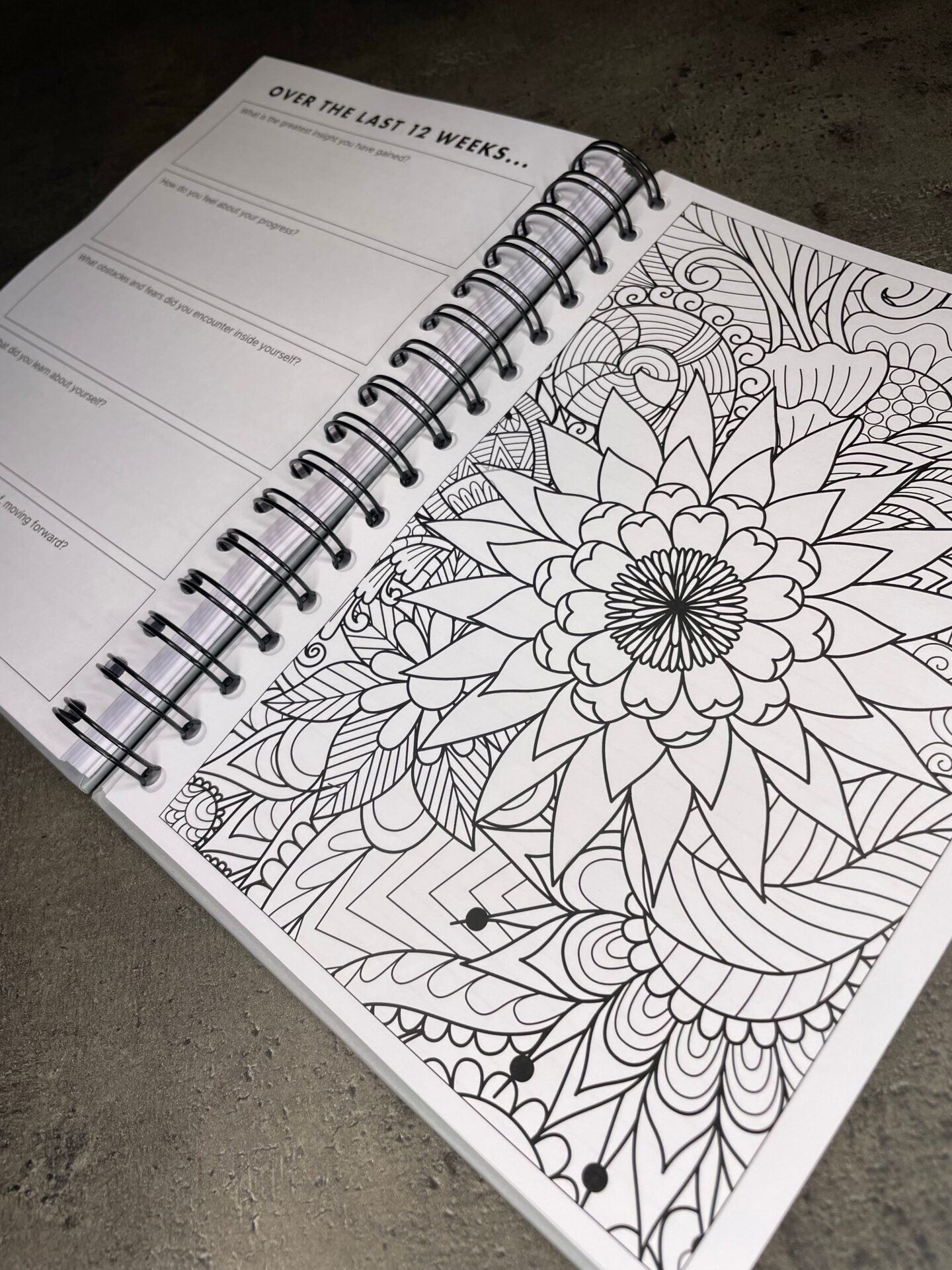 Wellbeing journal - Hardback, A5 (+ FREE CRYSTAL!)