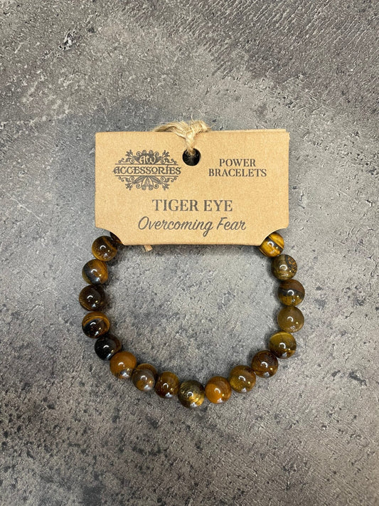 Tiger's eye - Overcoming fear - Power bead bracelet