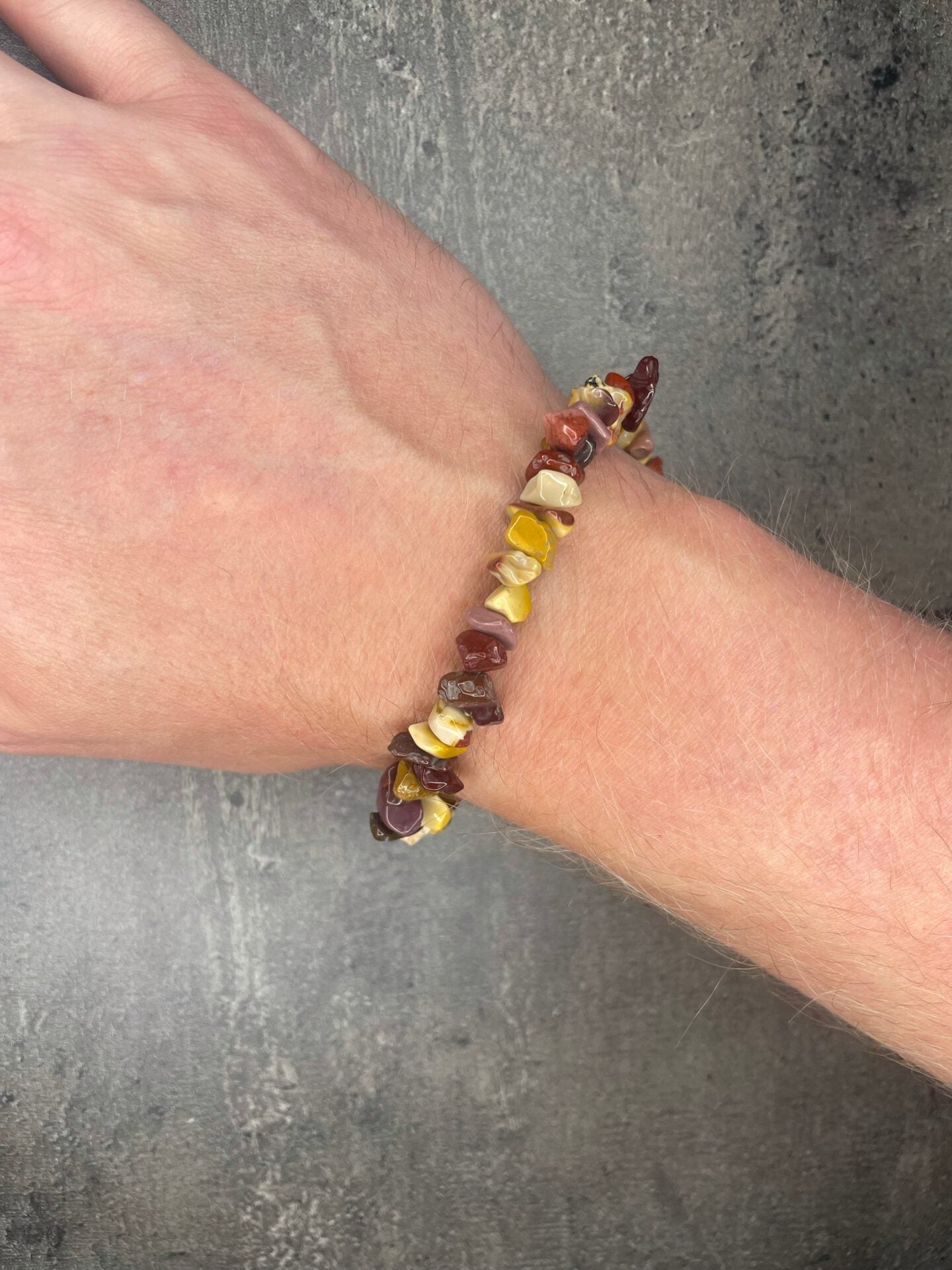 Mookaite jasper - Crystal chip bracelet