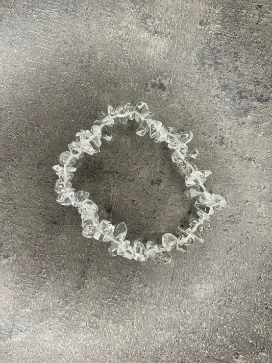 Clear quartz - Crystal chip bracelet
