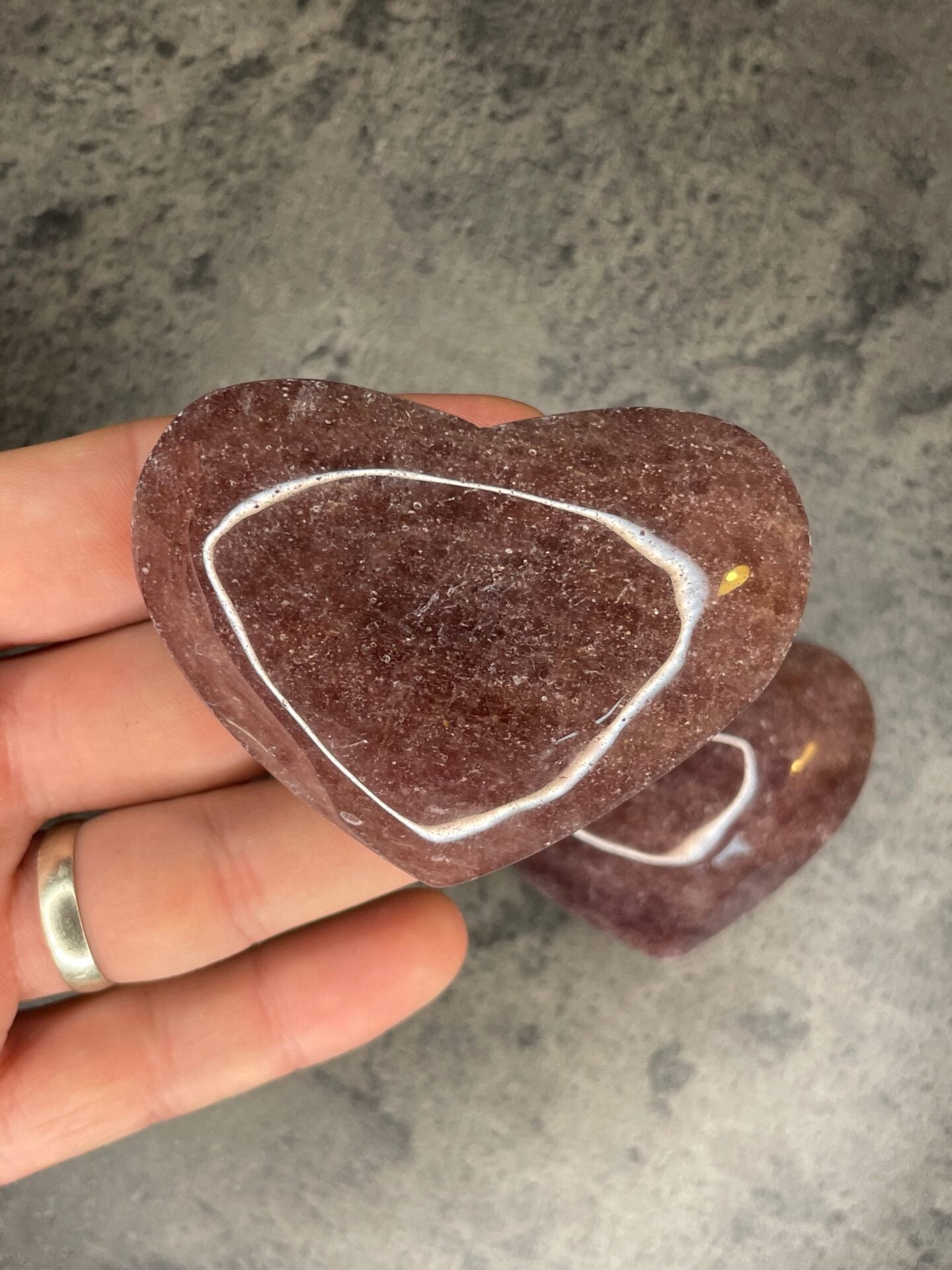 Strawberry Quartz - XL heart
