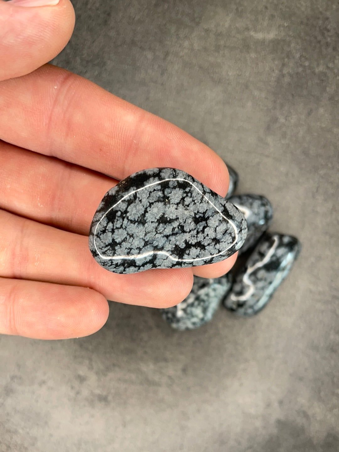 Snowflake obsidian - Tumblestone