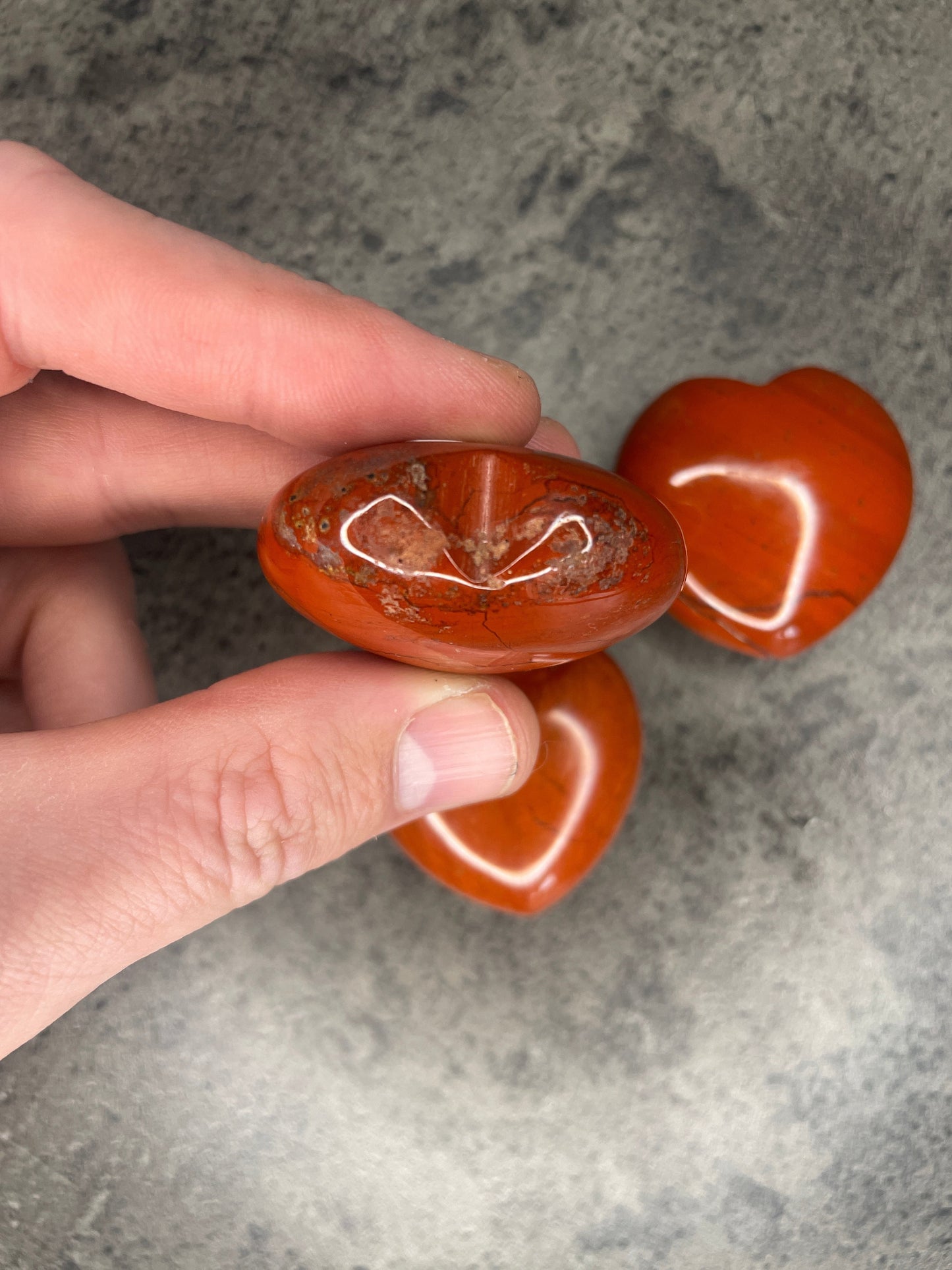 Red jasper - Medium heart