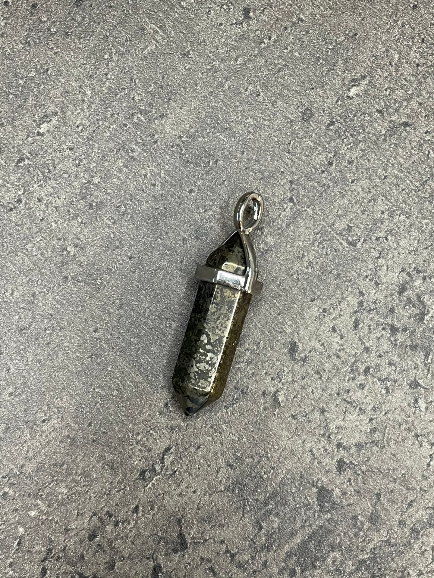 Abundance and wealth pendant - Pyrite