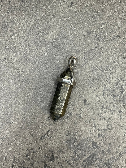 Abundance and wealth pendant - Pyrite