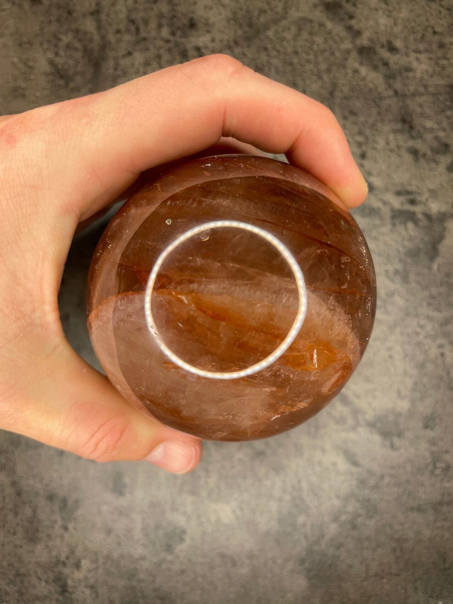 Red hematoid (Fire quartz) - XL Sphere