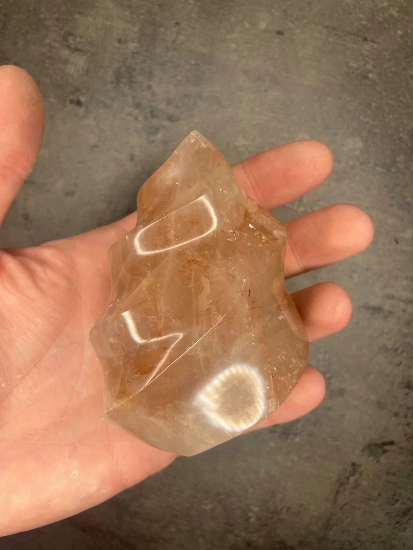 Red hematoid (Fire quartz) - Flame