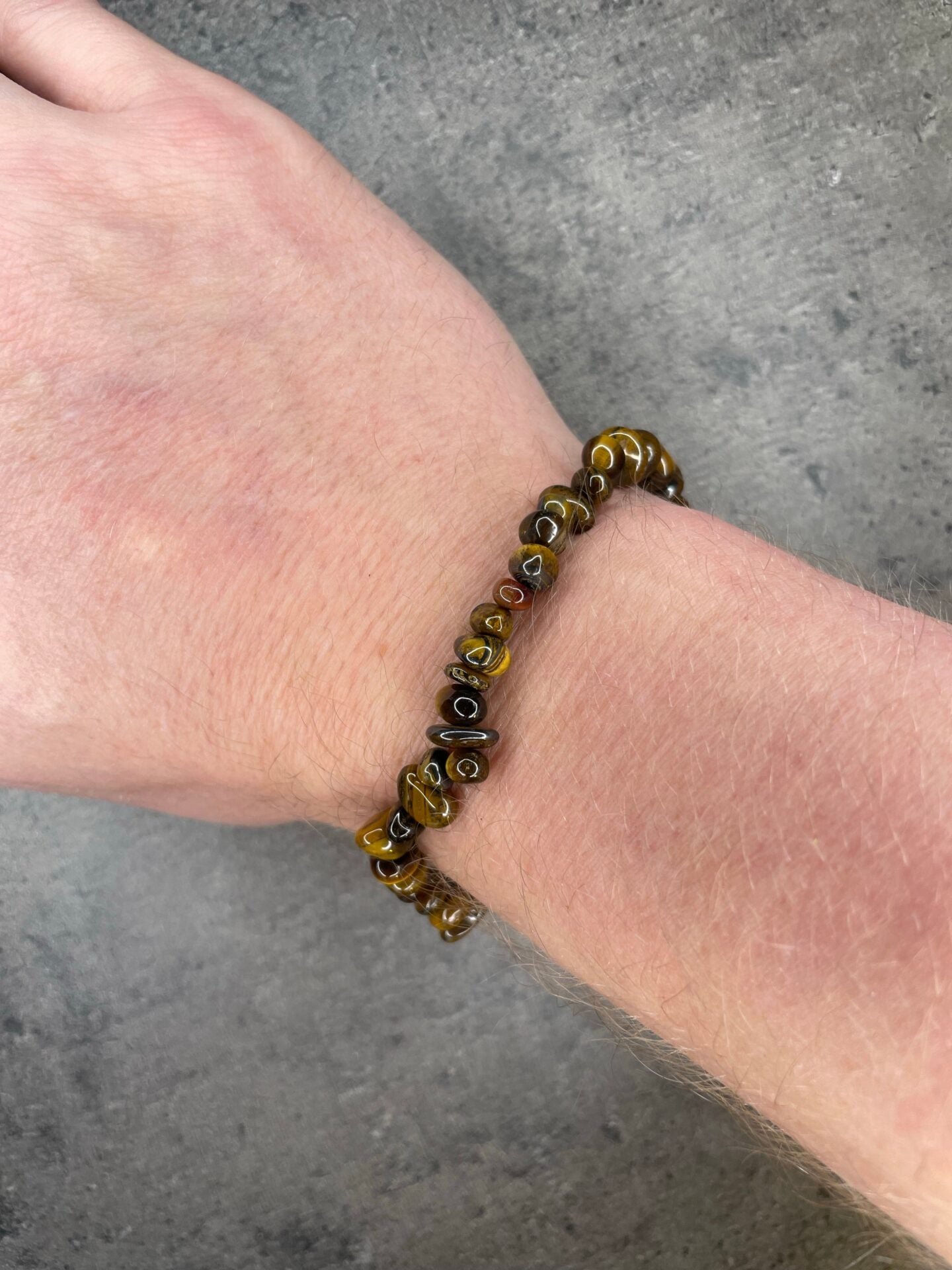 Tigers eye - Crystal chip bracelet