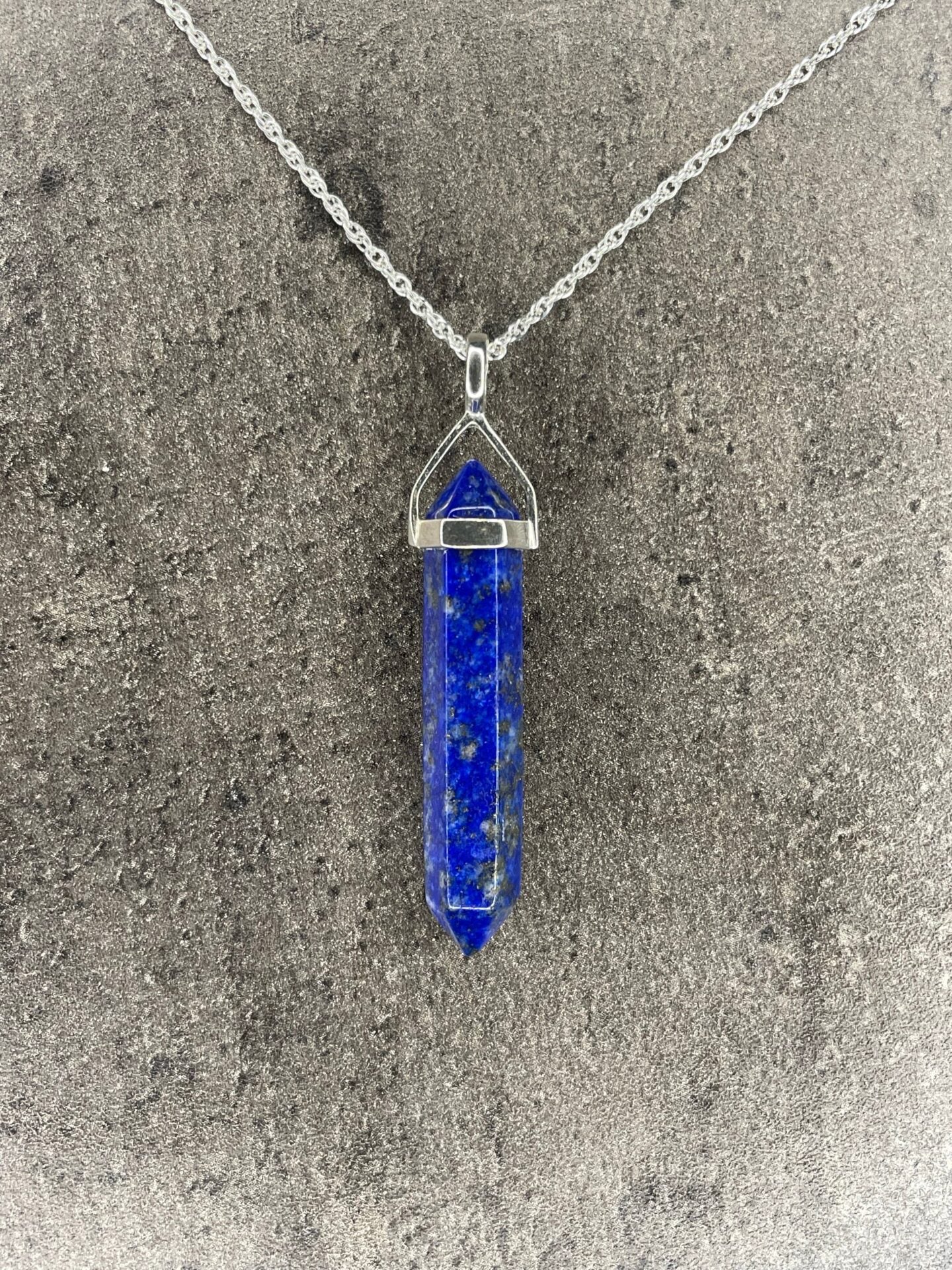 Enlightenment pendant - Lapis lazuli (sterling silver)