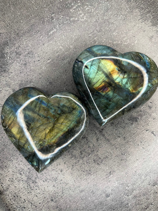 Labradorite - XL Heart