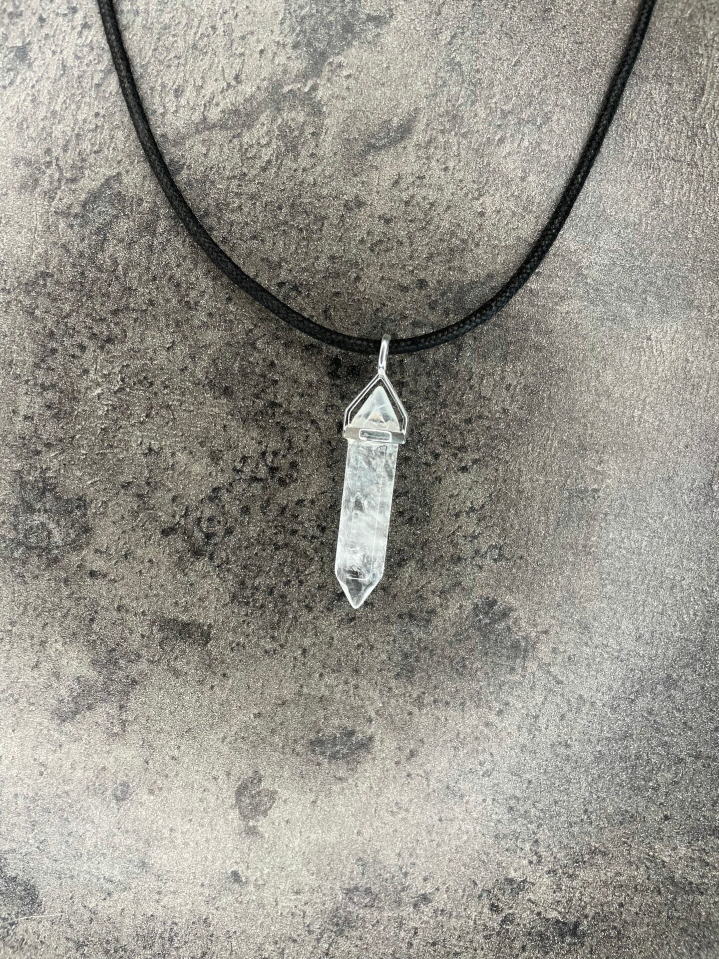 Positivity pendant - Clear quartz (sterling silver)