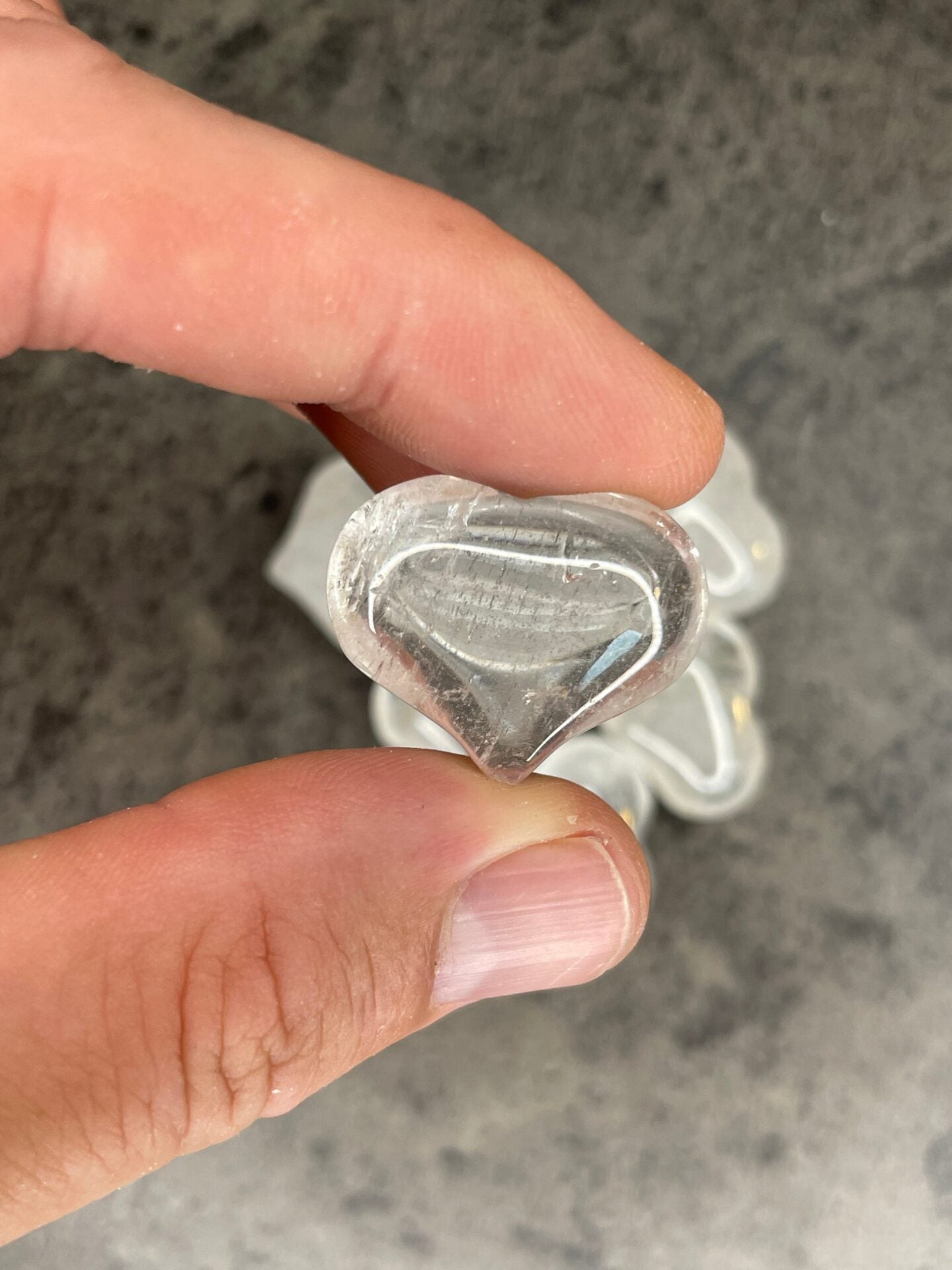 Clear quartz - Mini heart