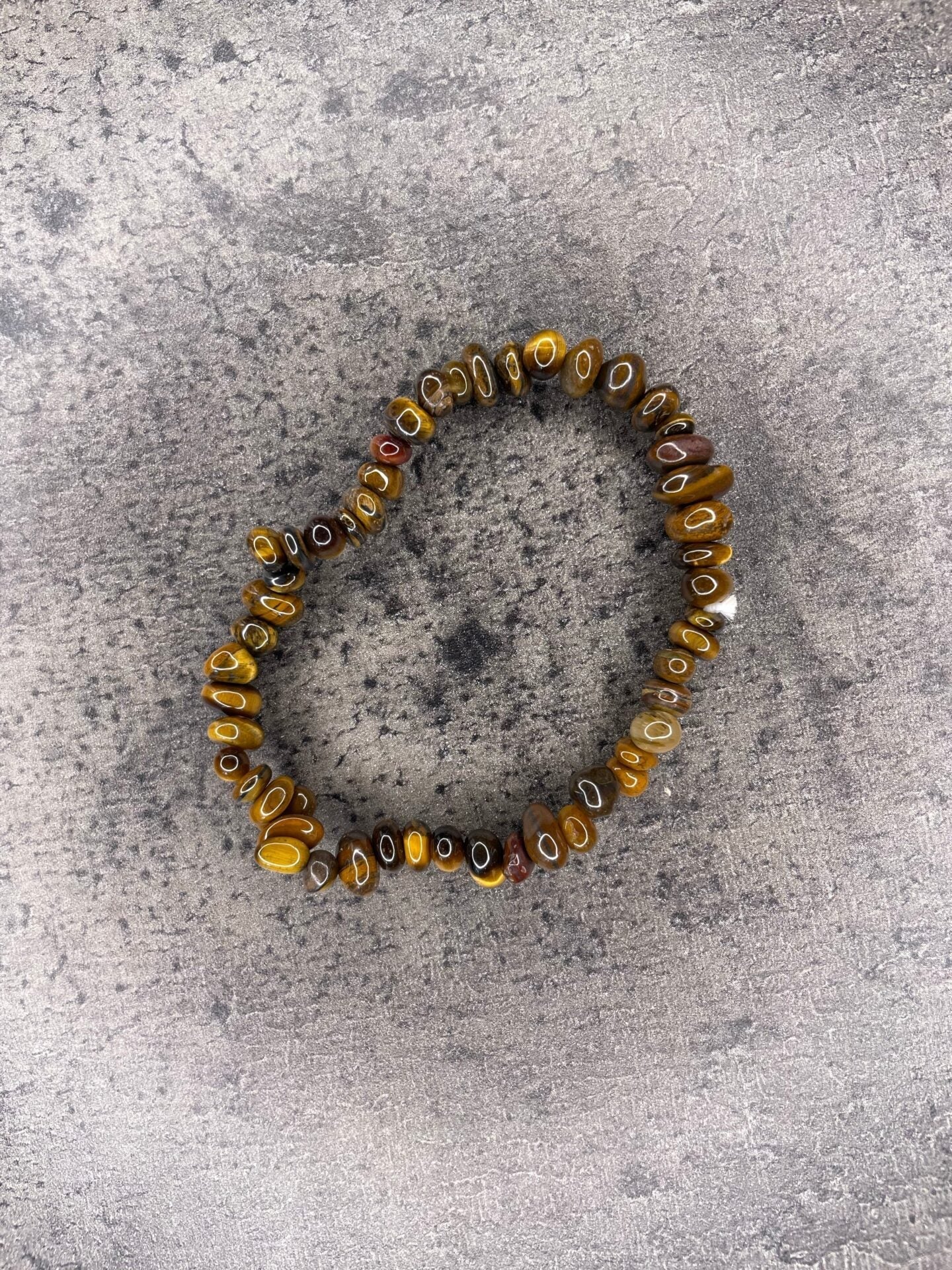 Tigers eye - Crystal chip bracelet
