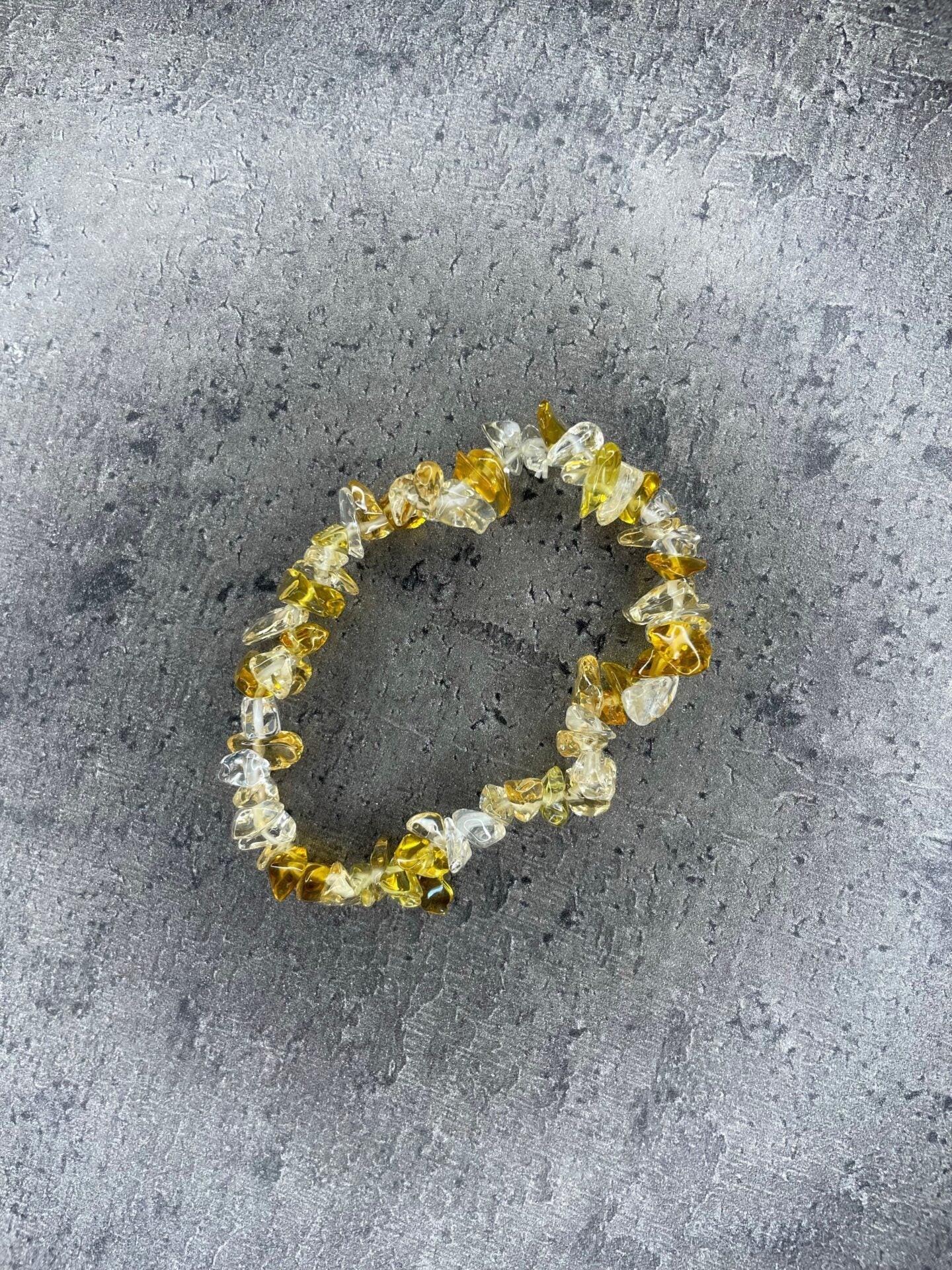 Citrine - Crystal chip bracelet