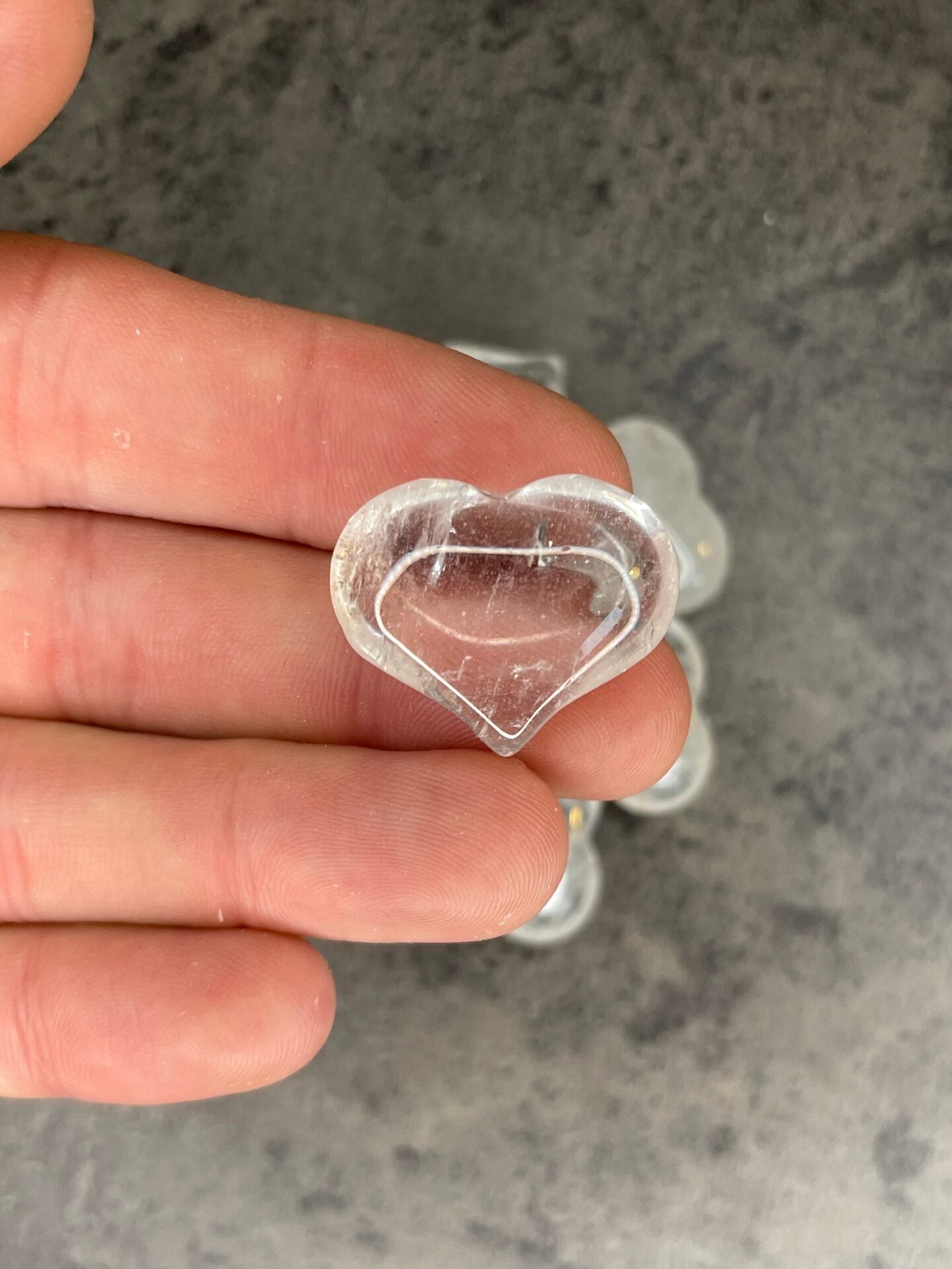 Clear quartz - Mini heart