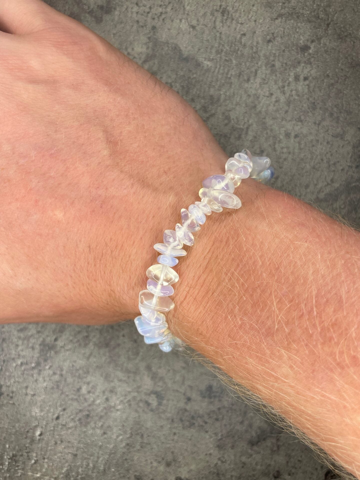 Opalite - Crystal chip bracelet