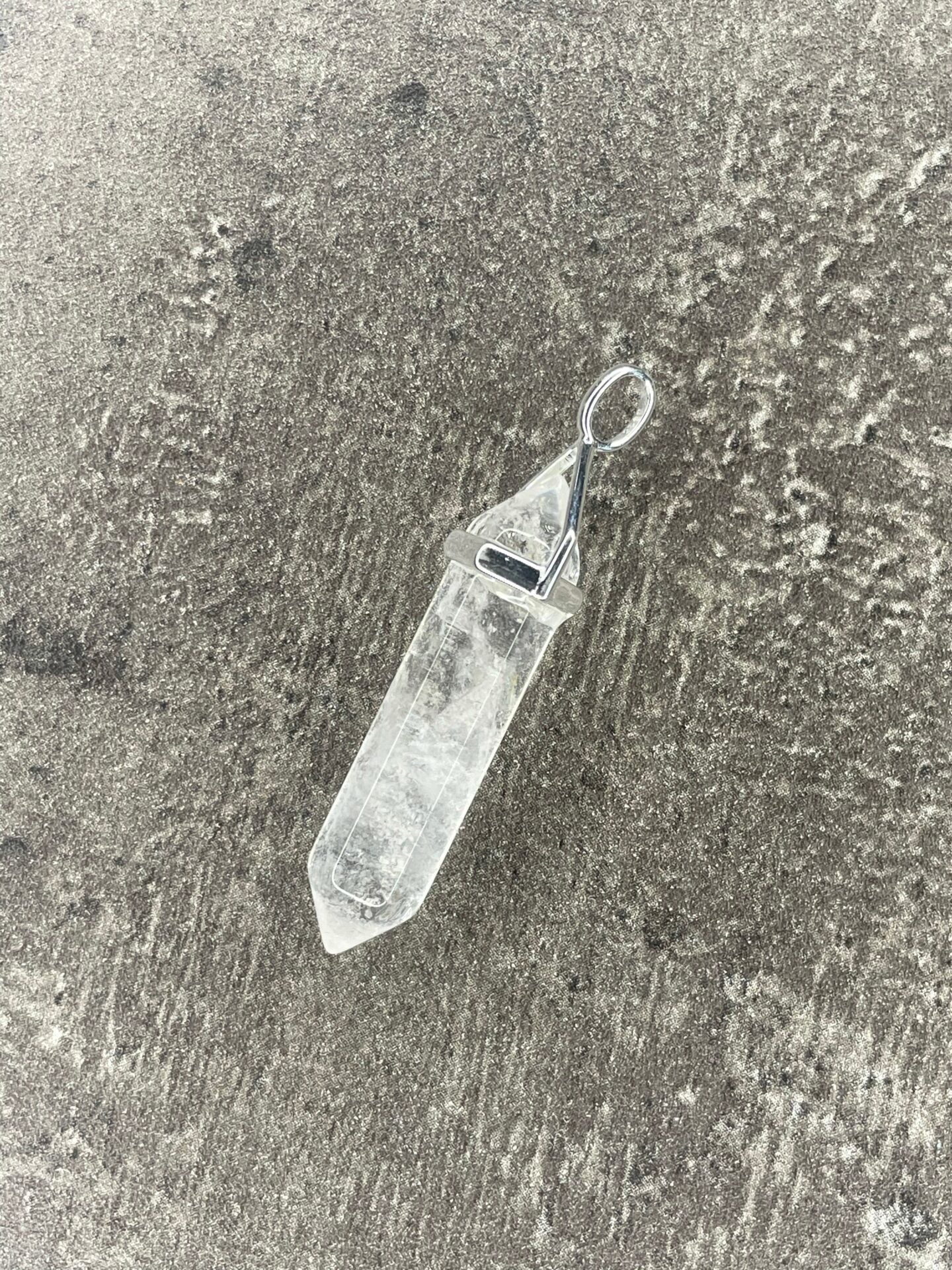 Positivity pendant - Clear quartz (sterling silver)