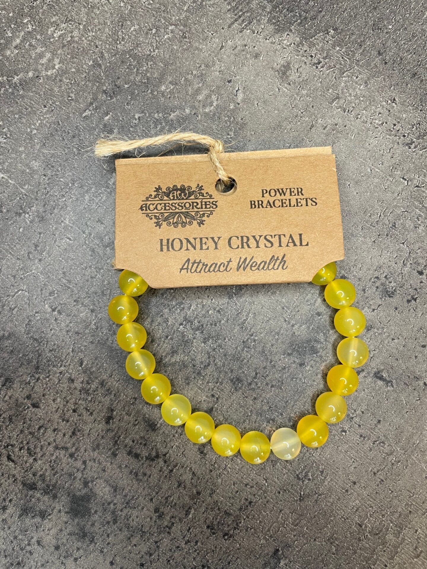 Honey calcite - Attract wealth - Power bead bracelet