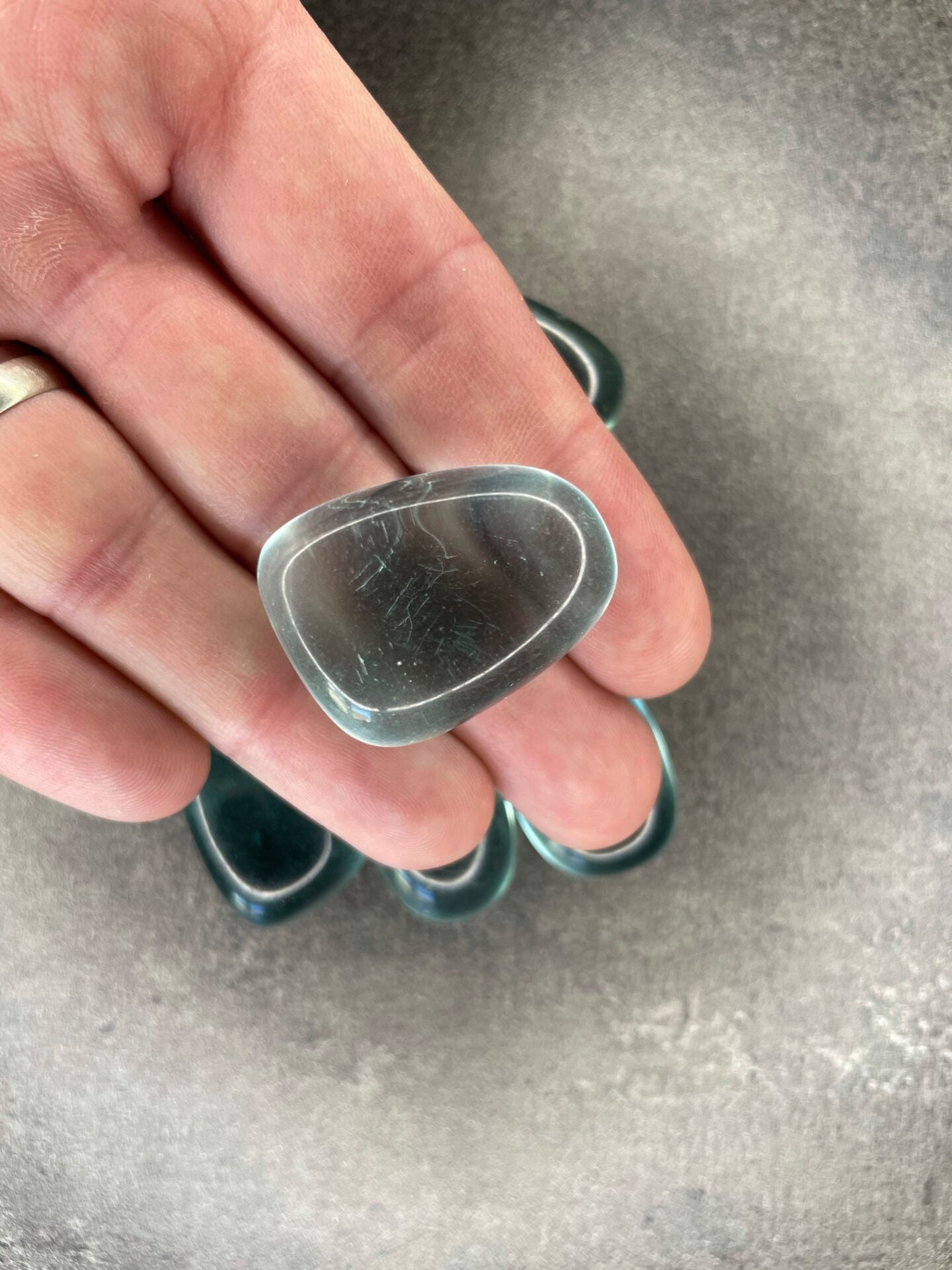 Blue obsidian - Tumblestone