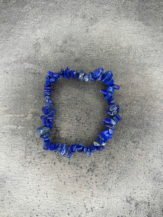 Lapis lazuli - Crystal chip bracelet