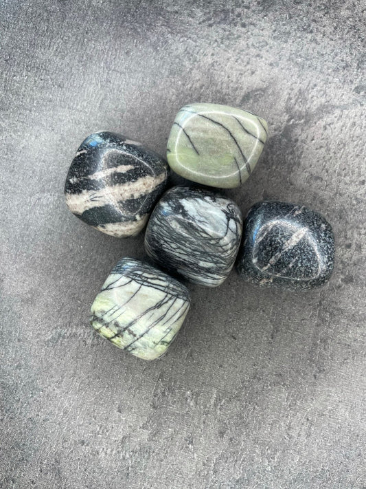 Spiderweb jasper - Tumblestone
