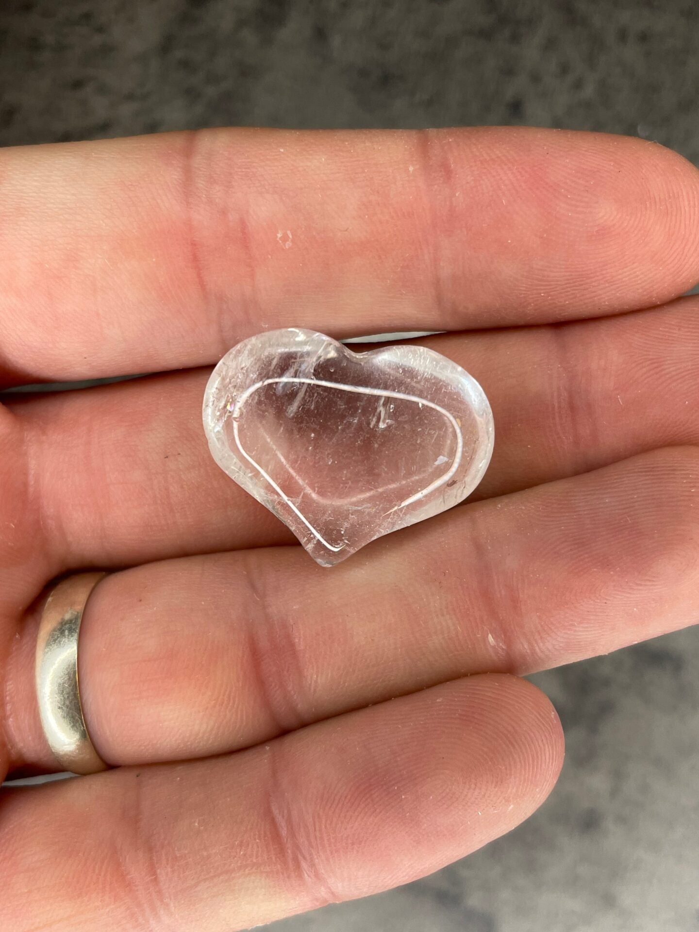 Clear quartz - Mini heart