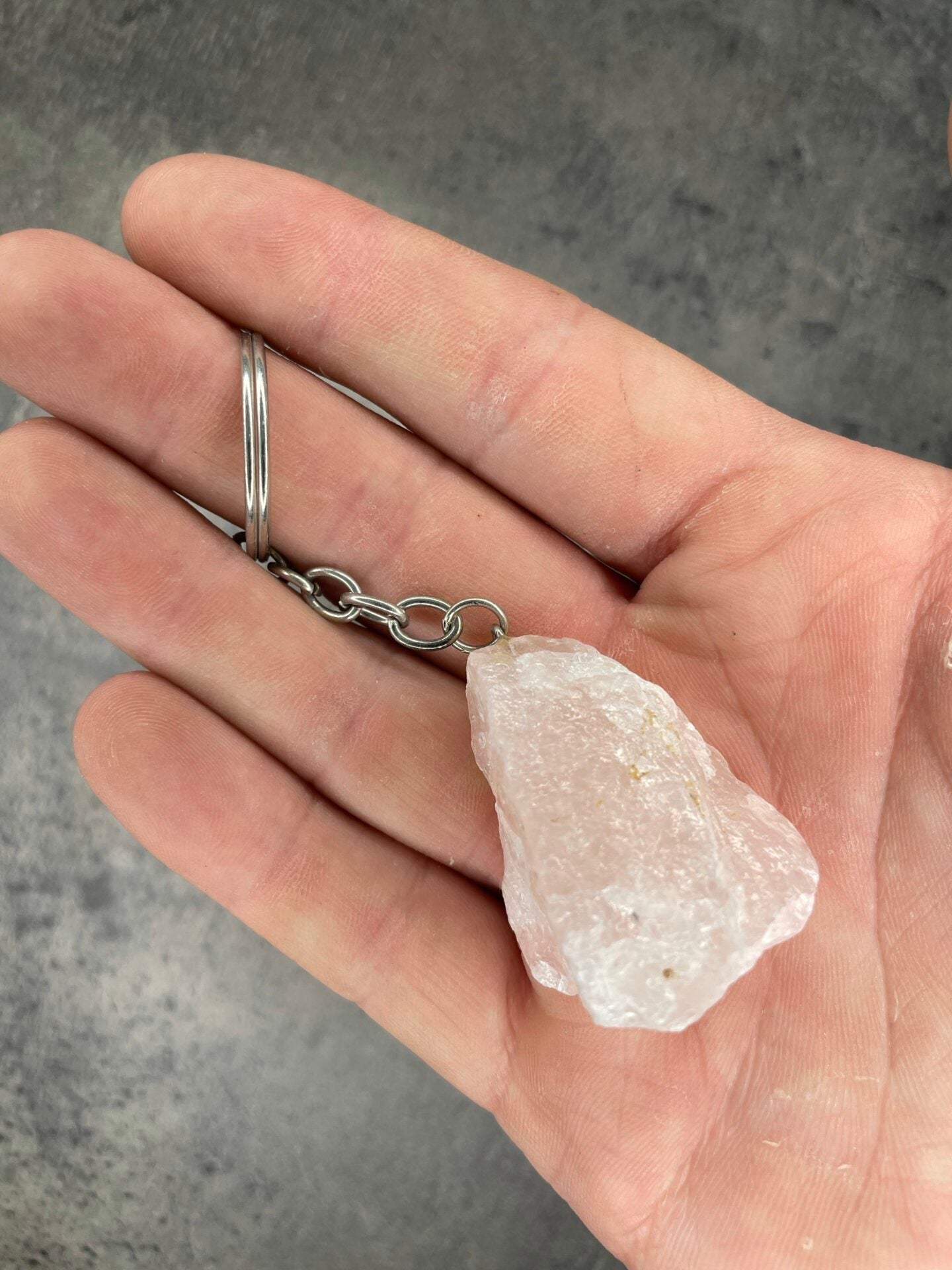 Rose quartz - Keyring - Rough