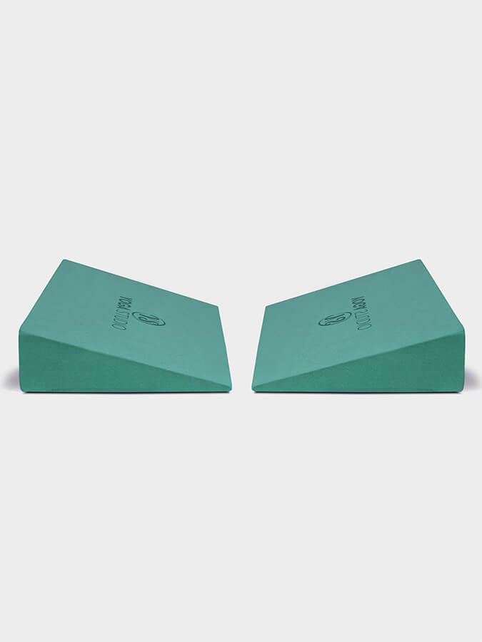 Yoga Studio EVA Foam Half Wedges Twin Pack Pair